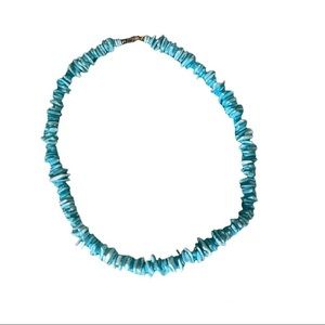 blue puca shell necklace